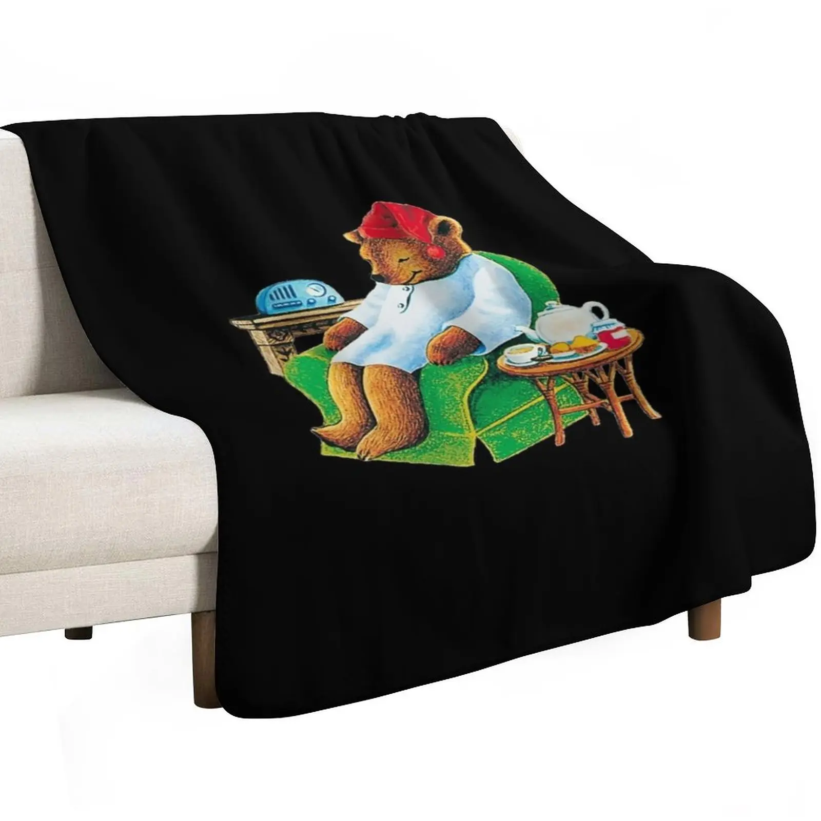 celestial seasoning sleepytime tea bear Pullover Throw Blanket Furry Luxury Thicken Plush Custom for winter for sofa Blankets