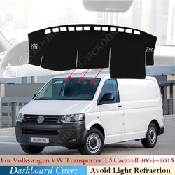 Dashboard Cover Dash Board Mat Carpet Pad For Volkswagen VW Transporter T5 Caravell 2004 ~ 2015 Shade Cape Blanket Accessories