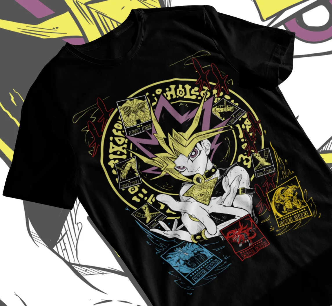 

Unisex t-shirt Yu-Gi-Oh! Anime Yu-Gi-Oh Anime Manga Black Tshirt Soft Tee