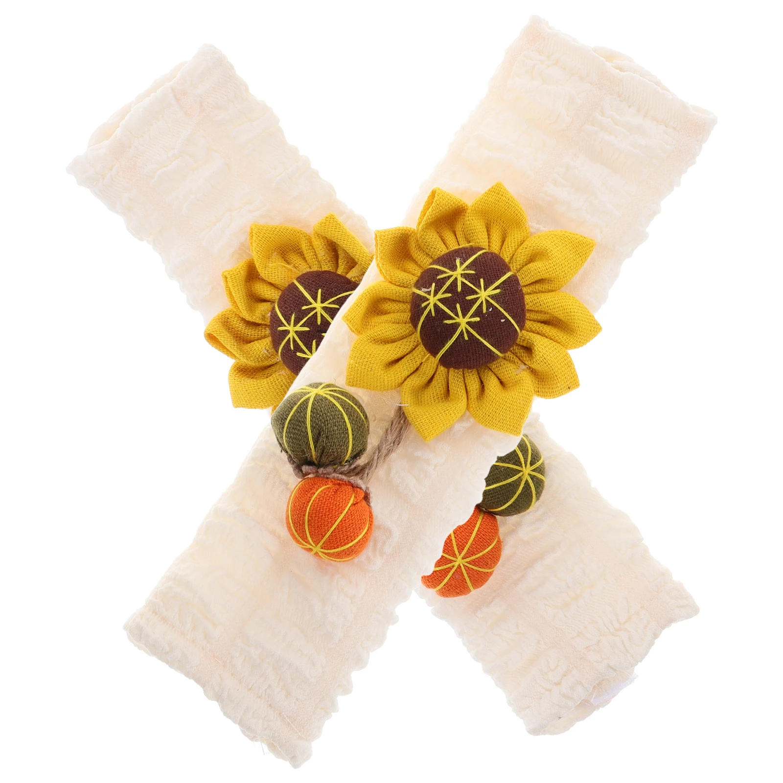 

1 Pair Sunflower Cover For Cute Car Accessories Flower Design Anti-Chafing Comfortable Light Weight Easy Install