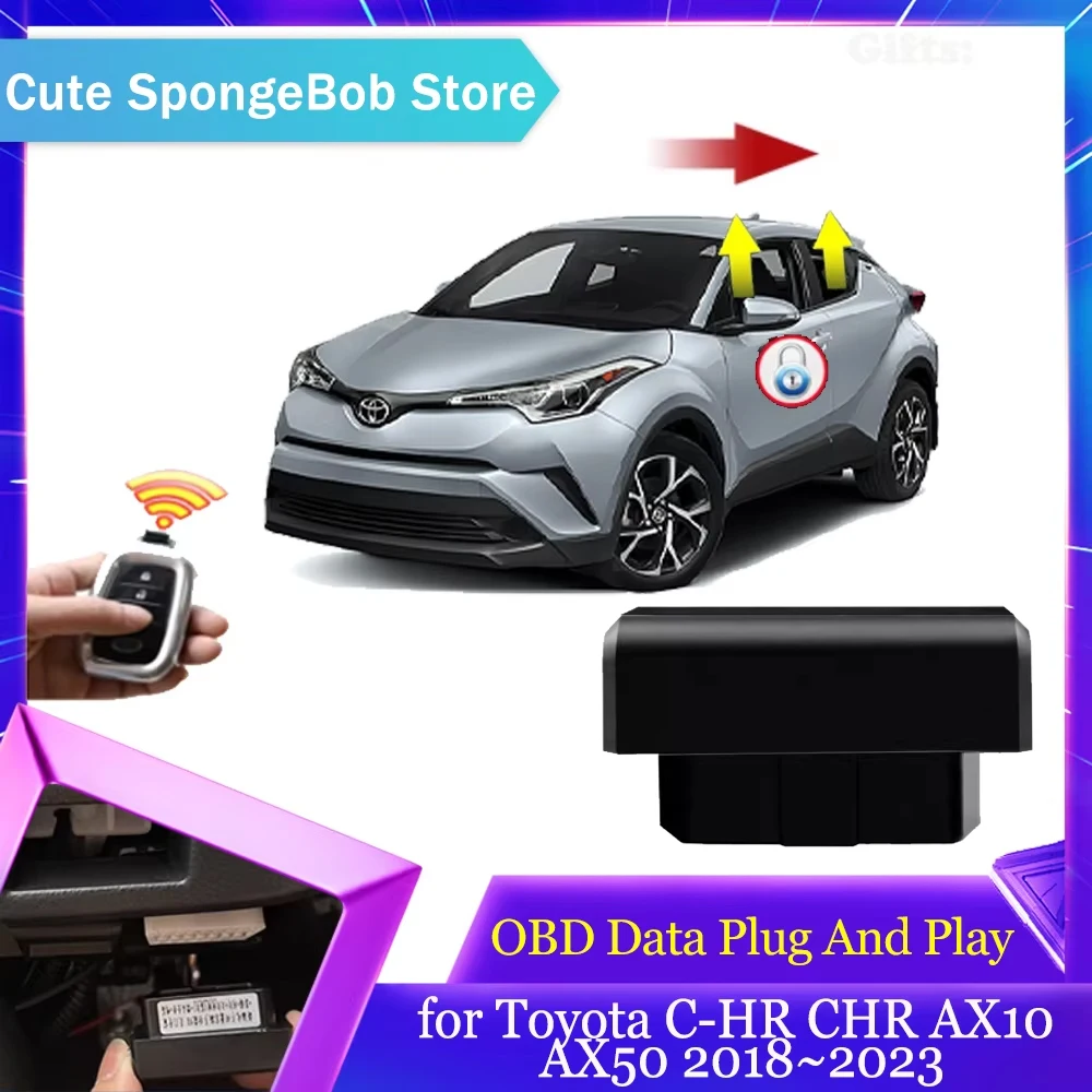 OBD Data Module for Toyota C-HR CHR AX10 AX50 2018~2023 2019 Window Auto Lifting Speed Lock Door Unlock Plug And Play Accessorie