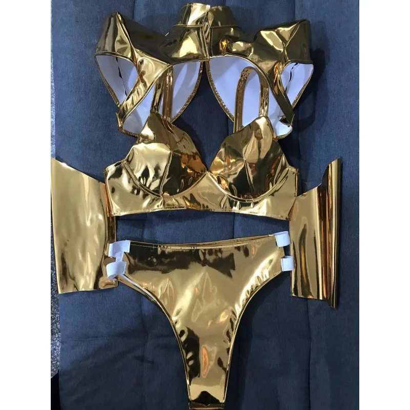 gilet-de-bikini-en-cuir-verni-or-argent-costume-de-danse-gogo-pour-bar-discotheque-tenues-rave-vetements-de-spectacle-d'equipe-de-danseuse-de-jazz-pour-femmes