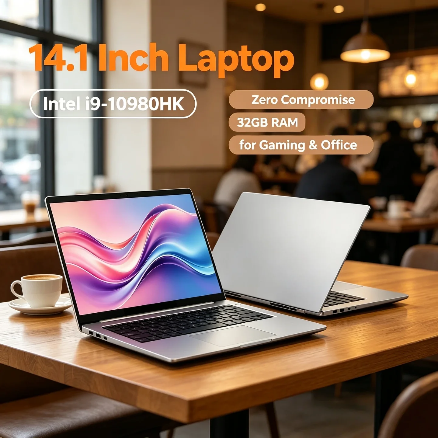 Intel Core 8C 16T 2.4 5.3GHz 16MB 45W Gaming Notebook Office i9 10980HK 14.1 Inch Pro Laptop 32GB RAM 2TB M.2 SSD Fast New