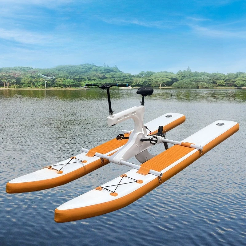 

Water Bike Single Water Inflatable Bike Attractions Boat Sightseeing Pedal Boat