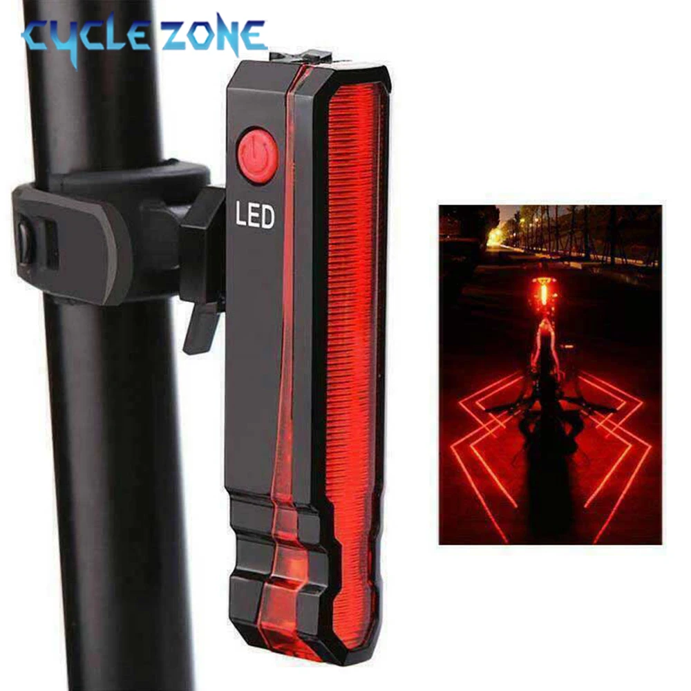 Bike Rear Light Warning Bike Taillight Seatpost LED Lamp USB Rechargeable MTB Road Bicycle Light for Night Riding Safety