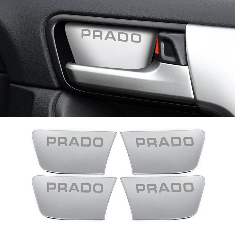 Adesivo decorativo per ciotola per porta in acciaio inossidabile, per Toyota Land Cruiser Prado 150 2010-2023 2022 accessori interni LC150 FJ150