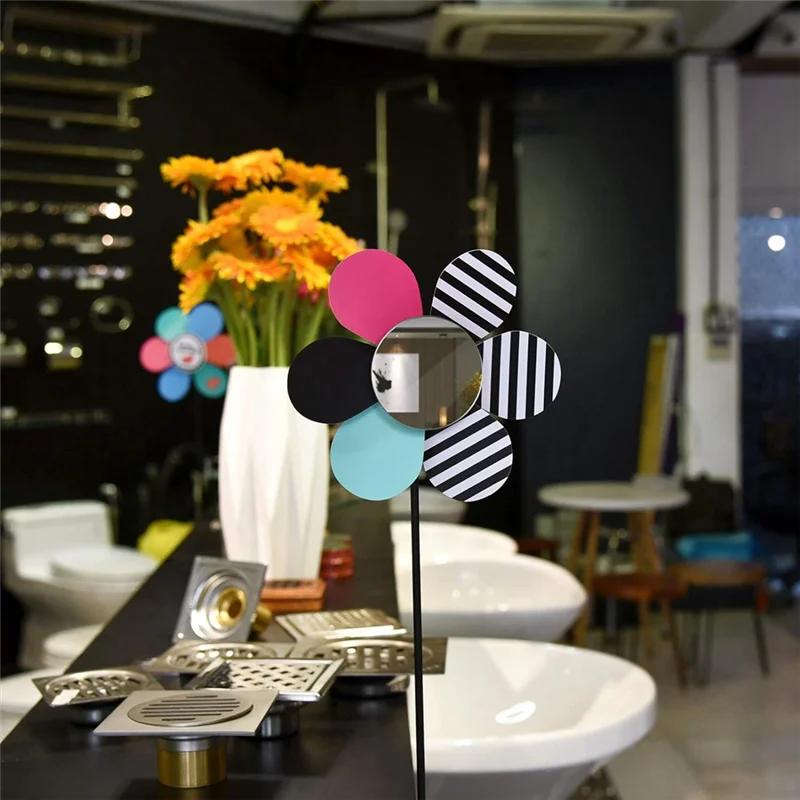 N18R 25 stuks acryl mini-formaat ronde spiegel zelfklevend kleine ronde spiegel ambachtelijke spiegeltegels voor ambachten (5 inch in diameter) Dur