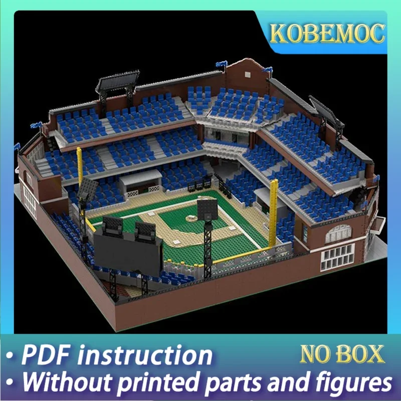 

Строительные блоки YcMoc, современное большое здание суда, бейсбольный стадион, технология, кирпичи, игрушки «сделай сам» для детей, подарки для детей, кирпич