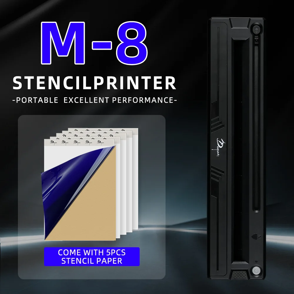 

Профессиональный беспроводной принтер, машина для переноса татуировок, термошаблон для переноса, Bluetooth, мини-портативные принтеры для трафаретов для татуировок