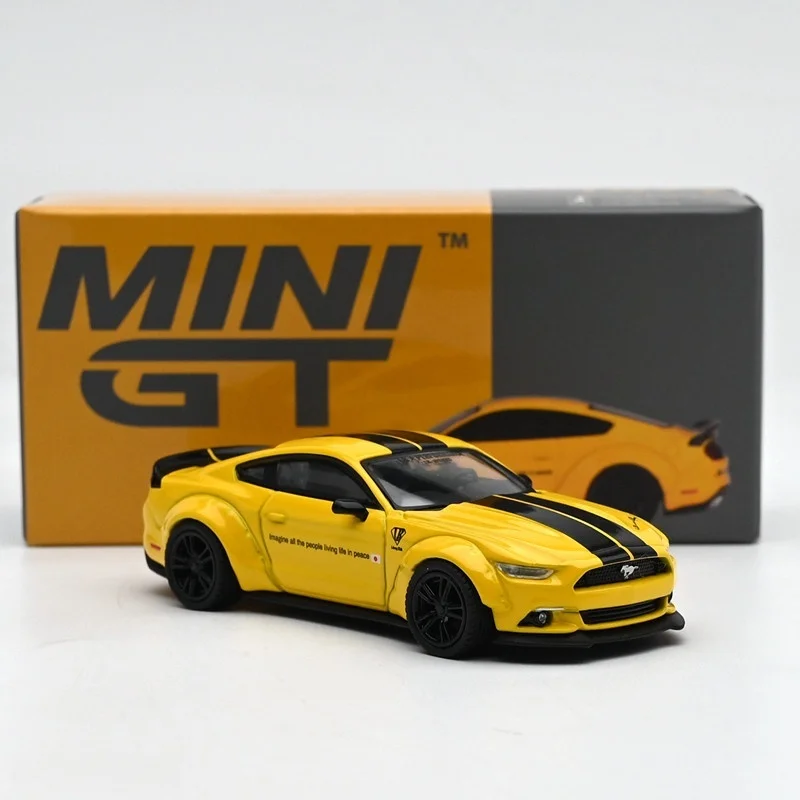 MINIGT 1:64 LibertyWalk LBWK MUSTANG Model samochodu z potrójnej stopowej konstrukcji