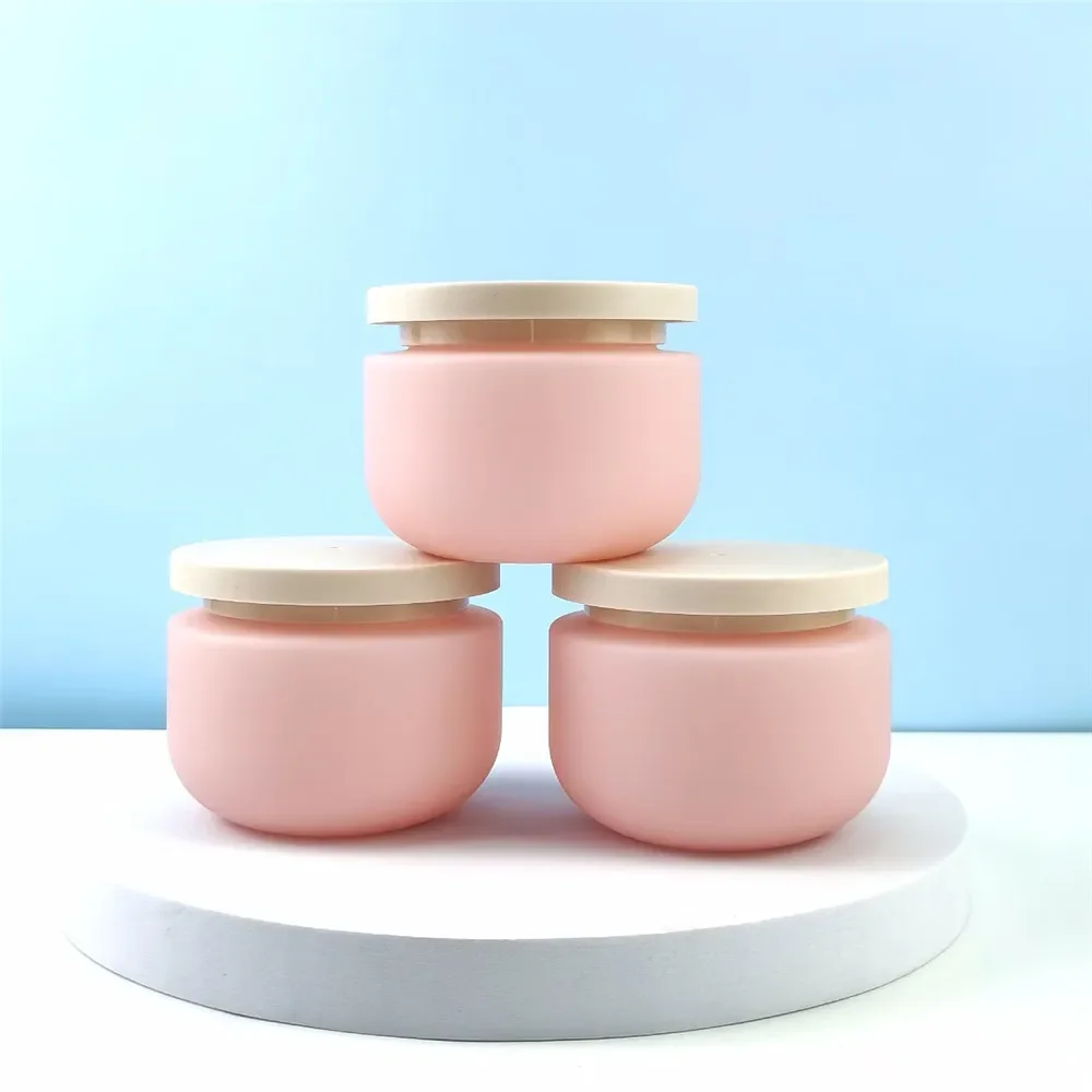 Botella rellenable rosa con tapa Filp, desinfectante de manos de plástico vacío, botellas de loción y champú, tarros de crema cosmética, elementos esenciales de viaje