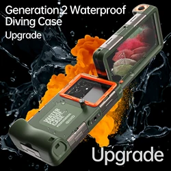 15M Professional Waterproof Case For Samsung S24 FE S25 Ultra A16 A56 Underwater Taking Diving Cases For iPhone 16 15 14 Pro Max