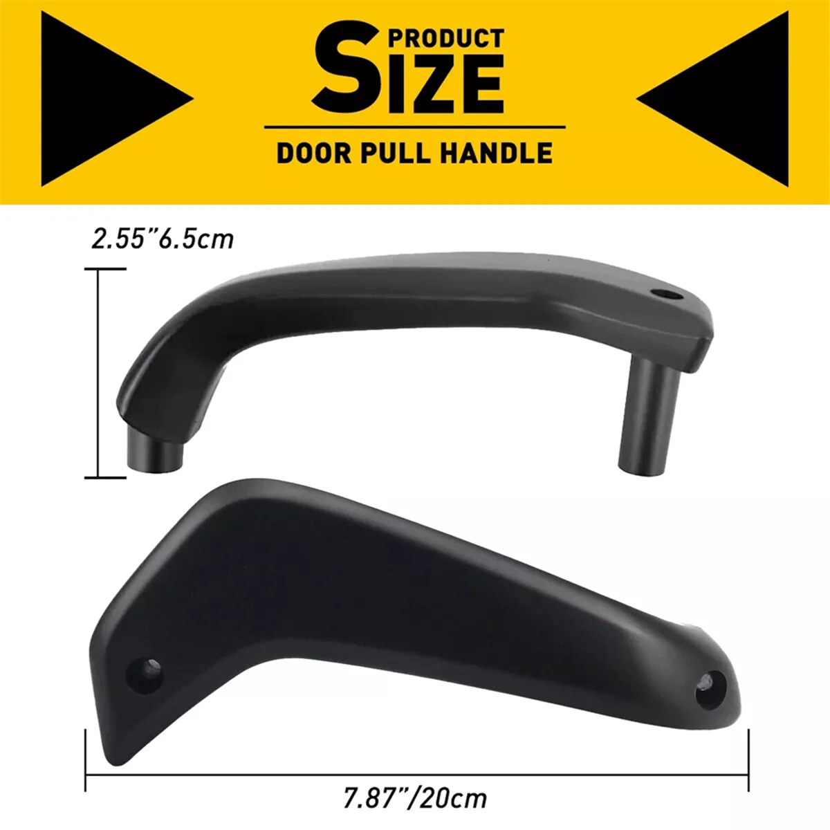 Car Interior Door Pull Handle Left+Right Replacement for Ford Fiesta 2011-2020 D2BB-A23943-CA35B8,G2BZ-5823943-JA