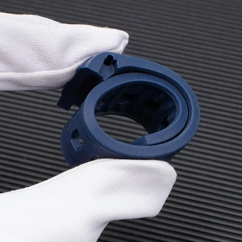 Cinturino in gomma siliconica per Omega X Swatch Joint MoonSwatch Bracciale con cinturino sportivo per immersione con estremità curva 20mm per Seamaster 300