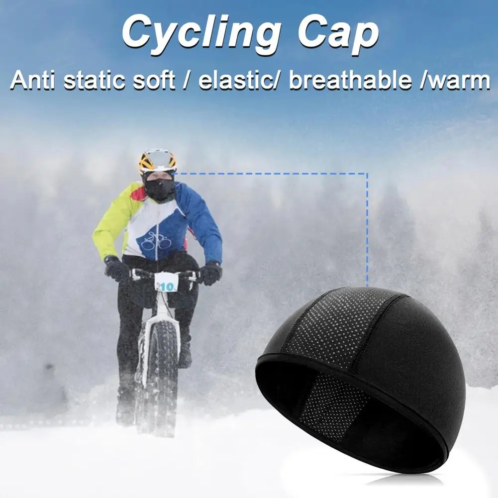 Helmet Liner Hat Sweat Wicking Breathable Mesh Quick Drying Beanie Outdoor Cycling Running Motorcycle Men Under-Helmet Skull Cap