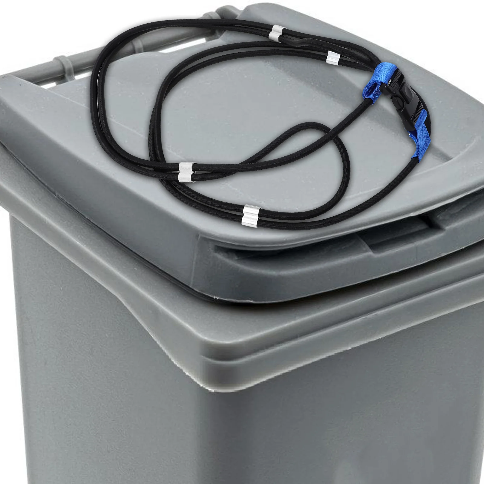 Fixed Rope Trash Can Lock for Dogs Garbage Straps Animals Bin Lid Raccoon Band Bear Proof Outdoor Bungee Cords Bands