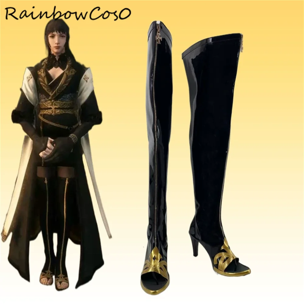 Gentiana Final Fantasy XV Cosplay Shoes Boots Game Anime Halloween RainbowCos0 W4269