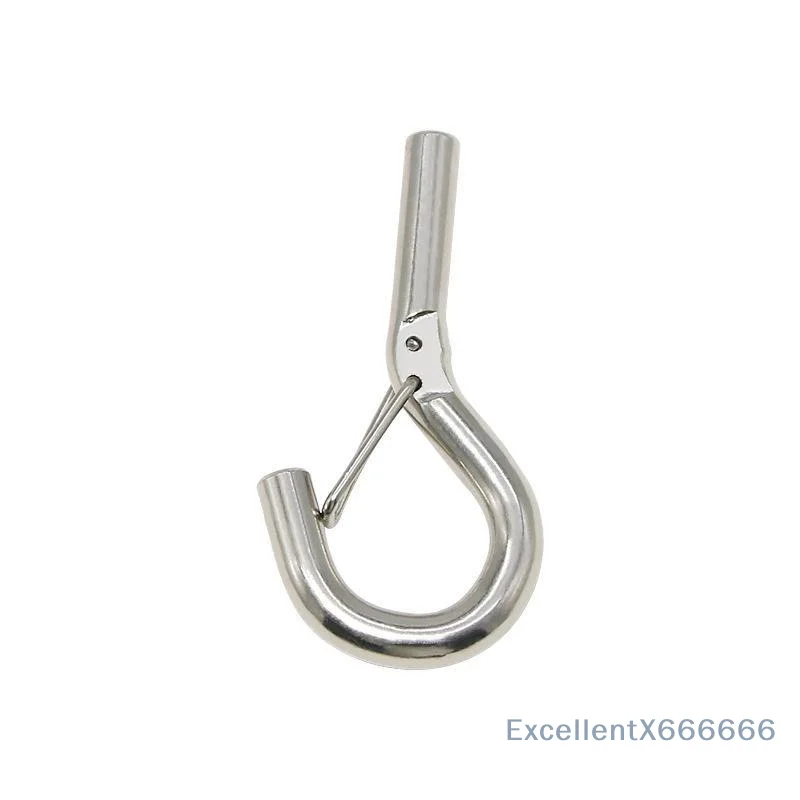 5 PCS Suspension Hooks With Threads, Ceiling Heavy-Duty Hooks With Spring Hooks Thread Lockers With Safety Hooks