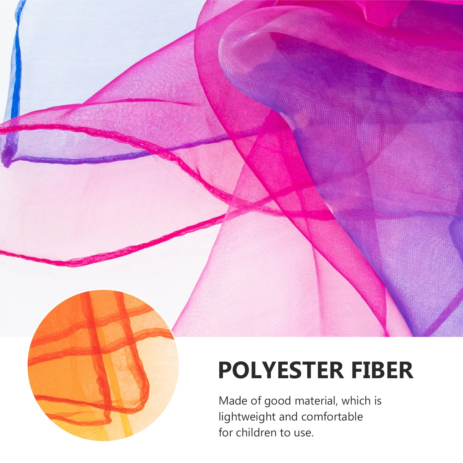 

6Pcs Juggling Scarves for Kids Small Square Dance Scarves Colorful Lightweight Comfortable Stage Performance Props