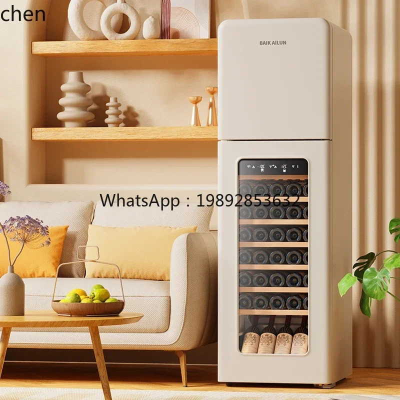 BG. Wine Cabinet Office Household Double Temperature Ice Bar Embedded Frozen Beverage Refrigerator