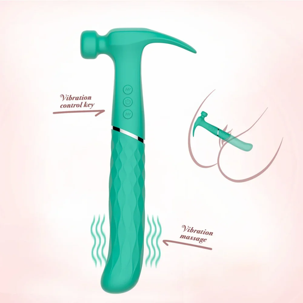 G Spot Masturbation Multifunctional Hammer Vibrator Telescopic Dildo Vaginal Sex Machine Clit Sucking Nipple Stimulation Massage