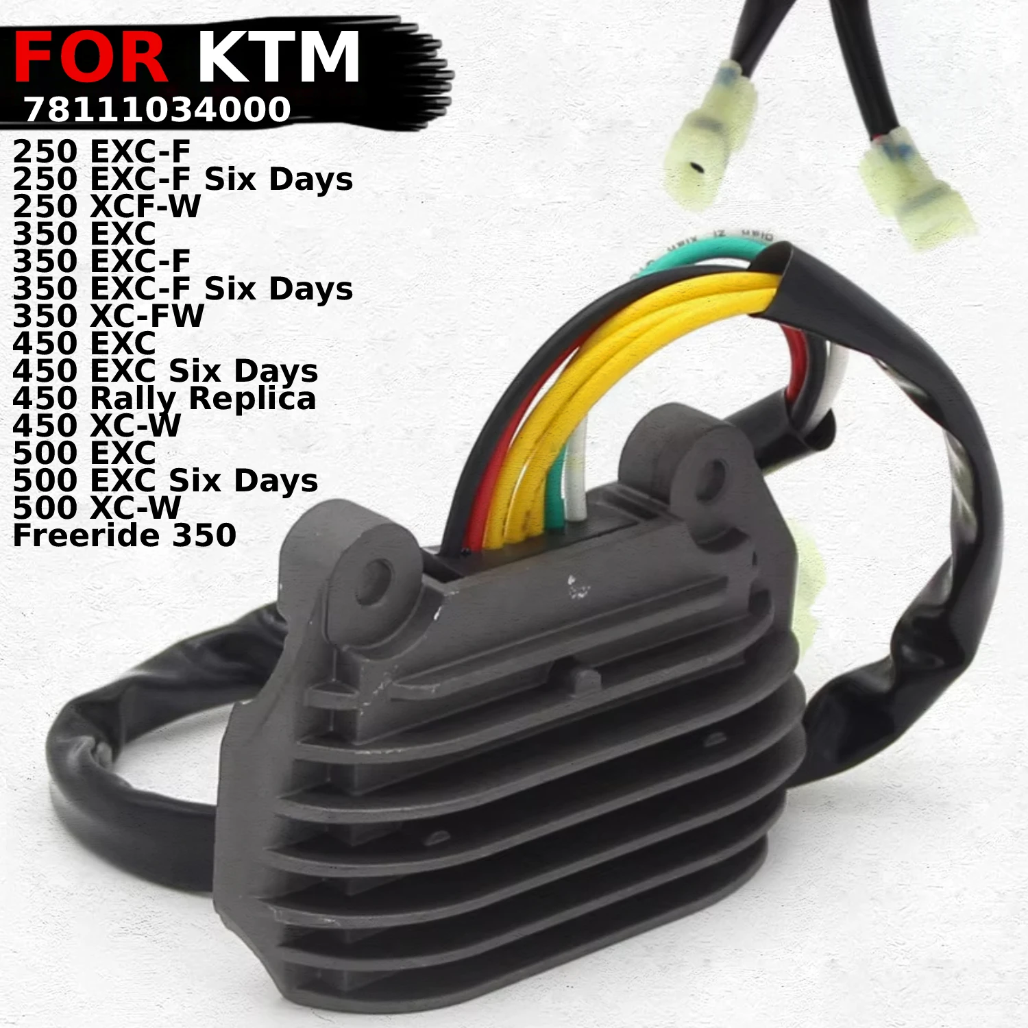 

OEM:78111034000 Motorcycle 12V Voltage Regulator Rectifier Parts For KTM 250 EXC-F 250 XCF-W 350 EXC Freeride 350 500 XC-W