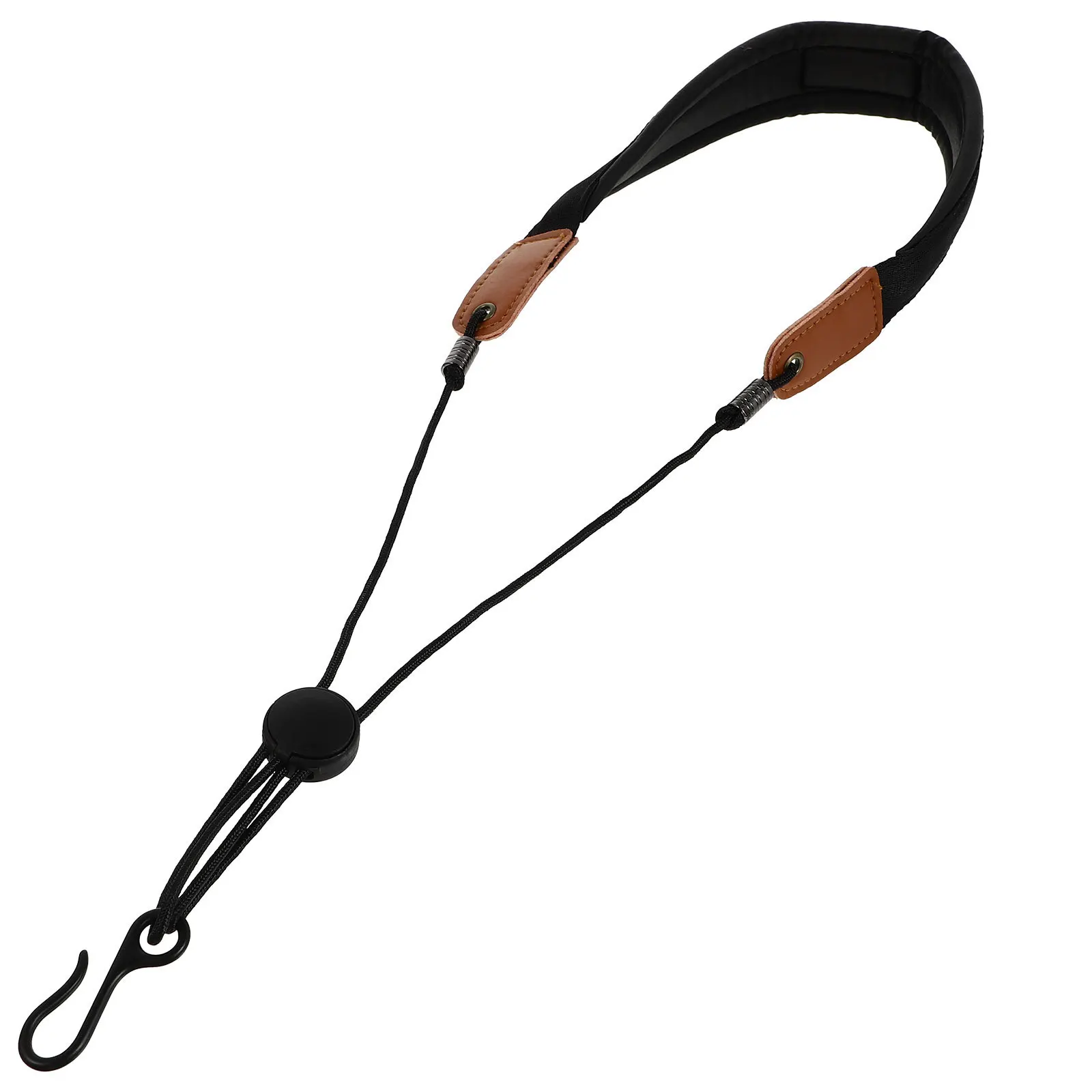 

1Pcs Saxophone Neck Strap Black Comfortable Durable Saxophone Belt Portable Hanging Strap Universal Use Sax Harness