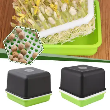 Microgreens 수경 시스템 트레이, 원예 수경 시스템 트레이, 정원 보육원 화분, 땅콩 콩 발아 트레이, 1 세트