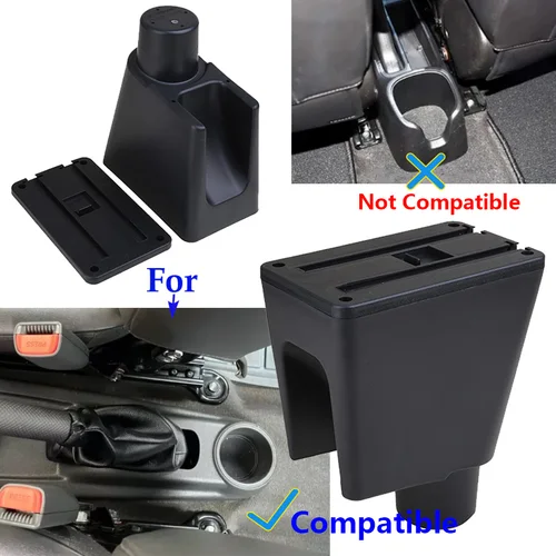 Imagen 2 del producto Para Chevrolet Spark caja de reposabrazos para Chevrolet Spark 3 III Aveo T200 reposabrazos de coche caja de almacenamiento automático refuerzo de brazo Interior aumentar