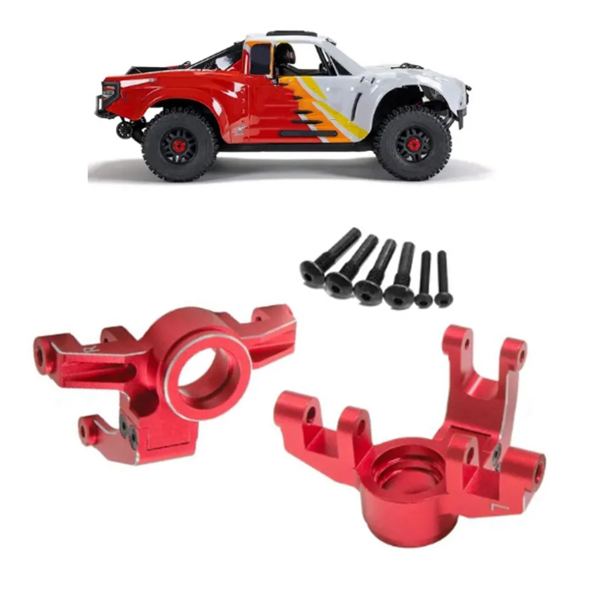 محور خلفي لكأس التوجيه المعدني ، قطع غيار ترقية السيارة ، كوب محور لسيارة Arrma Mojave 4S Kraton منبوذة 4S 4X4 BLX