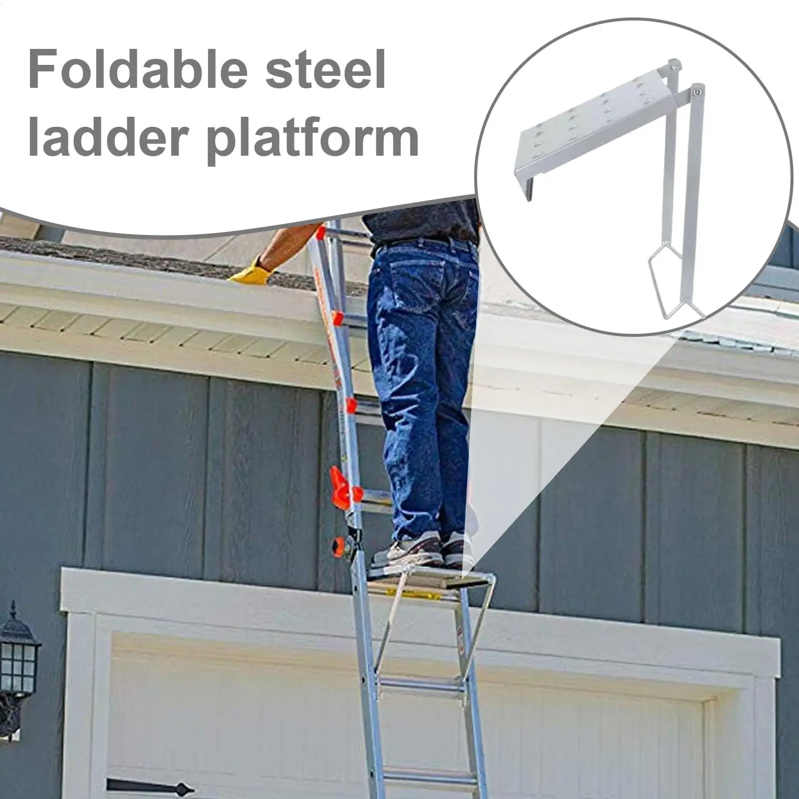 Ladder Panel Ladder Panel Work Stand 150Kg Capacity Heavy Duty Extension Hardware Attachment For Painters Electricians Mechanics