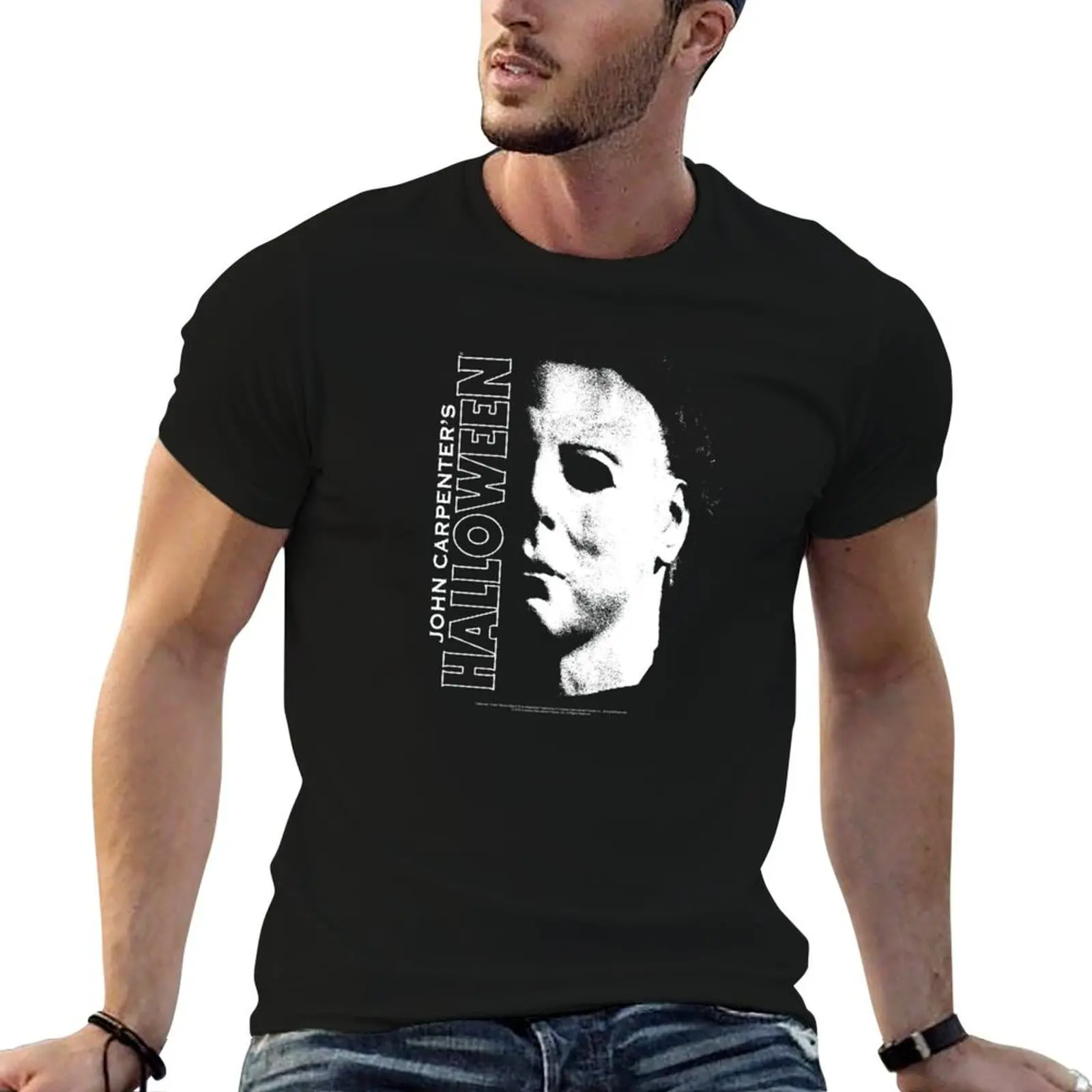 

Halloween Mich4ell Myesr Large Face T-Shirt man t shirts high quality luxury brand printed t shirts for man T-Shirt