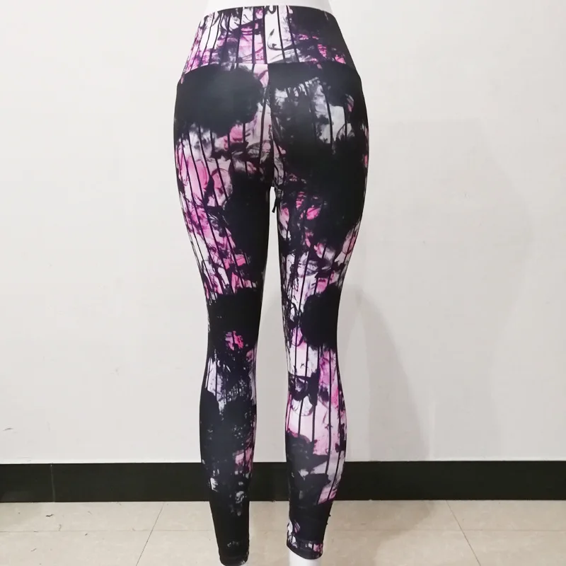 Tie-Dye Colorful High Waist Yoga Pants Women Sport Tights Outdoor Running Leggings Dance Training Trousers Fashion Gym Workout