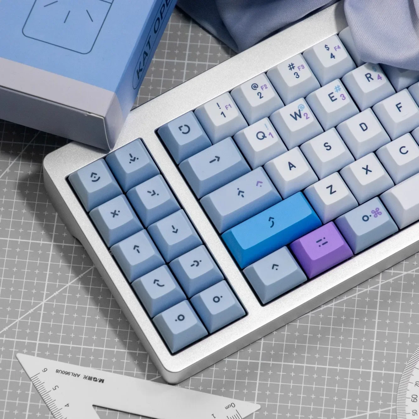 Personalized KAT Profile-Operator Key Caps Set 176 Keys PBT Dye Sublimation Fit 60%-108% Artisan for Mechanical Keyboard Keycaps