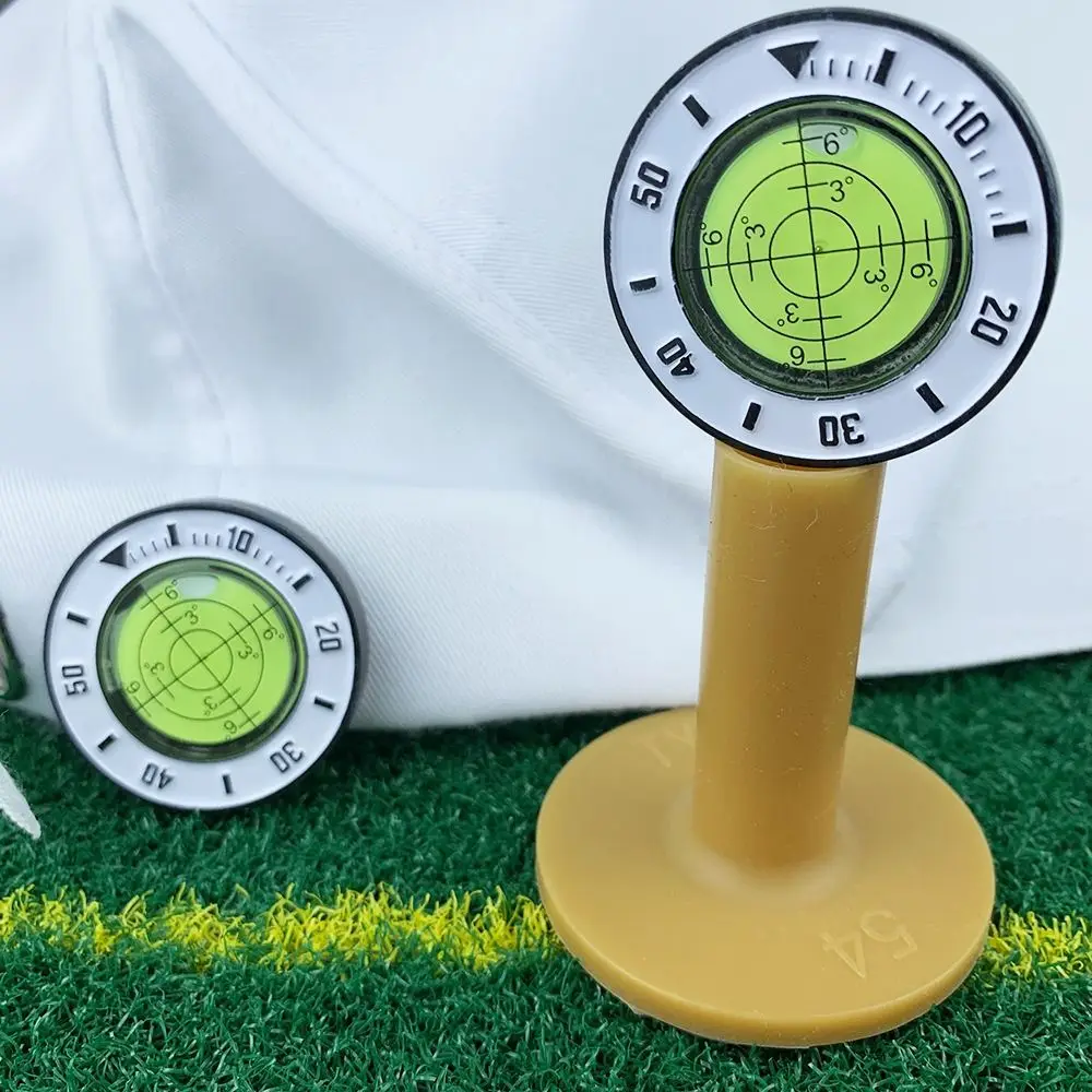 Marcador de pelota de lectura de nivel de alta precisión, marcador de Clip de sombrero de Golf de lectura de nivel desmontable, marcador de pelota de Golf negro magnético para niños