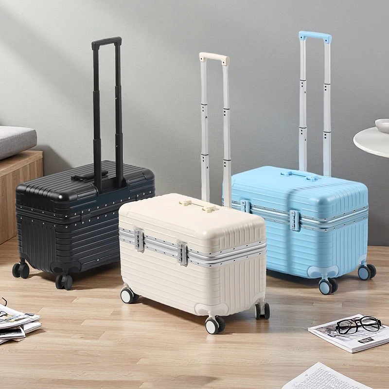 

20-Inch Aluminum Frame Travel Suitcase ABS+PC Business Boarding Case TSA Customs Password Lock Trolley luggage With Wheels
