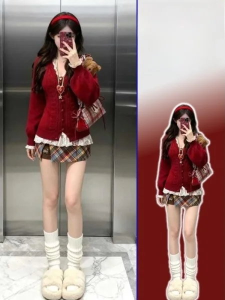 

Slim Fit Lace Trim Splice V Ne Faionable Sweater Women's Spring plus Size Meat Concealing Base irt Top Casual Sle