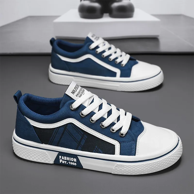Men Lightweight Breathable Canvas Shoes Summer Hot Sale Wear Resistant Plus Size39-48 Street Men Student Skateboard Casual Shoes