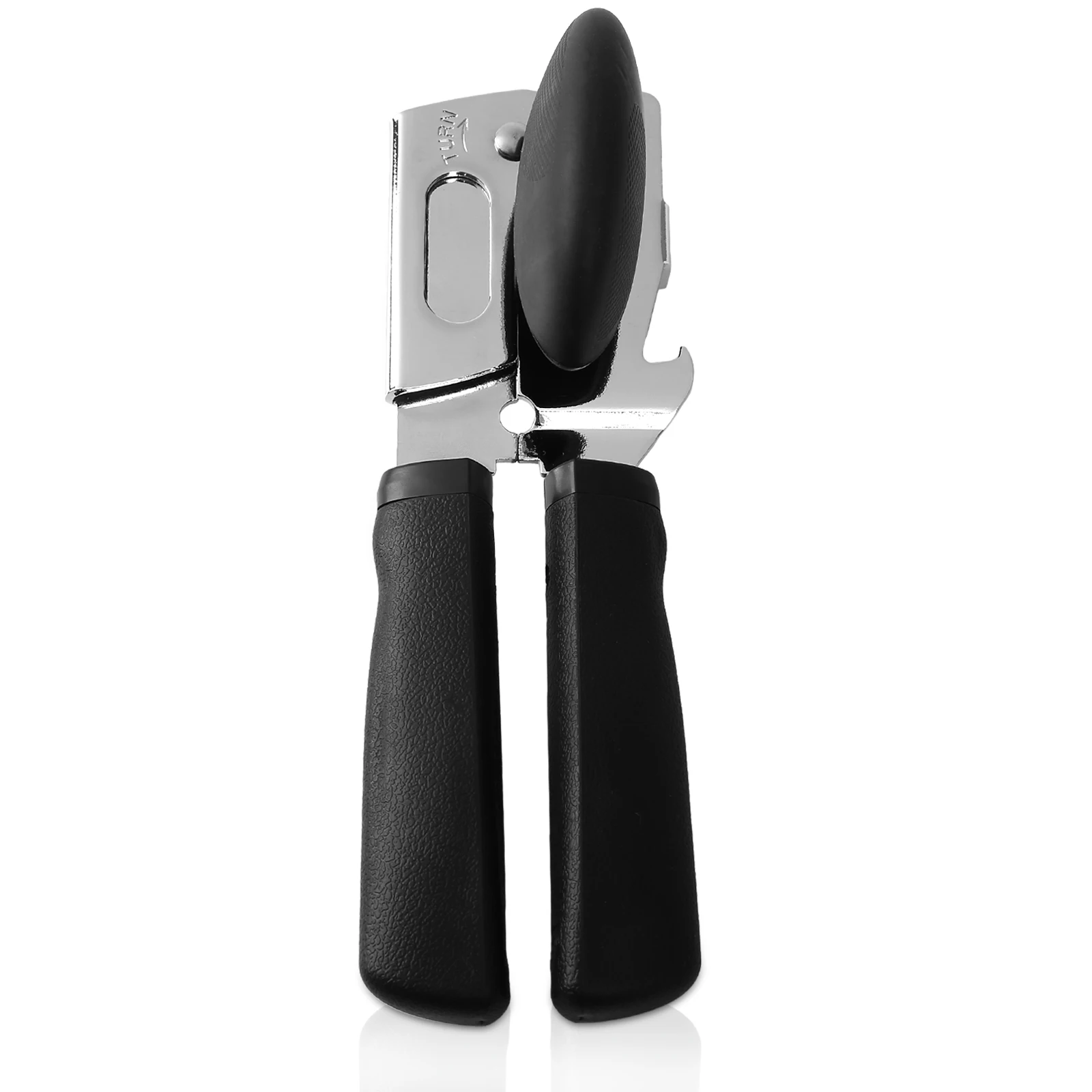 BARENTHAL Manual Side Cut Can Opener Non-Slip Soft Grip Handle Safety Smooth Edge Stainless Steel Cutting Gear Labor Saving Multi Use Kitchen Gadget For Home Dorm Camping Restaurant