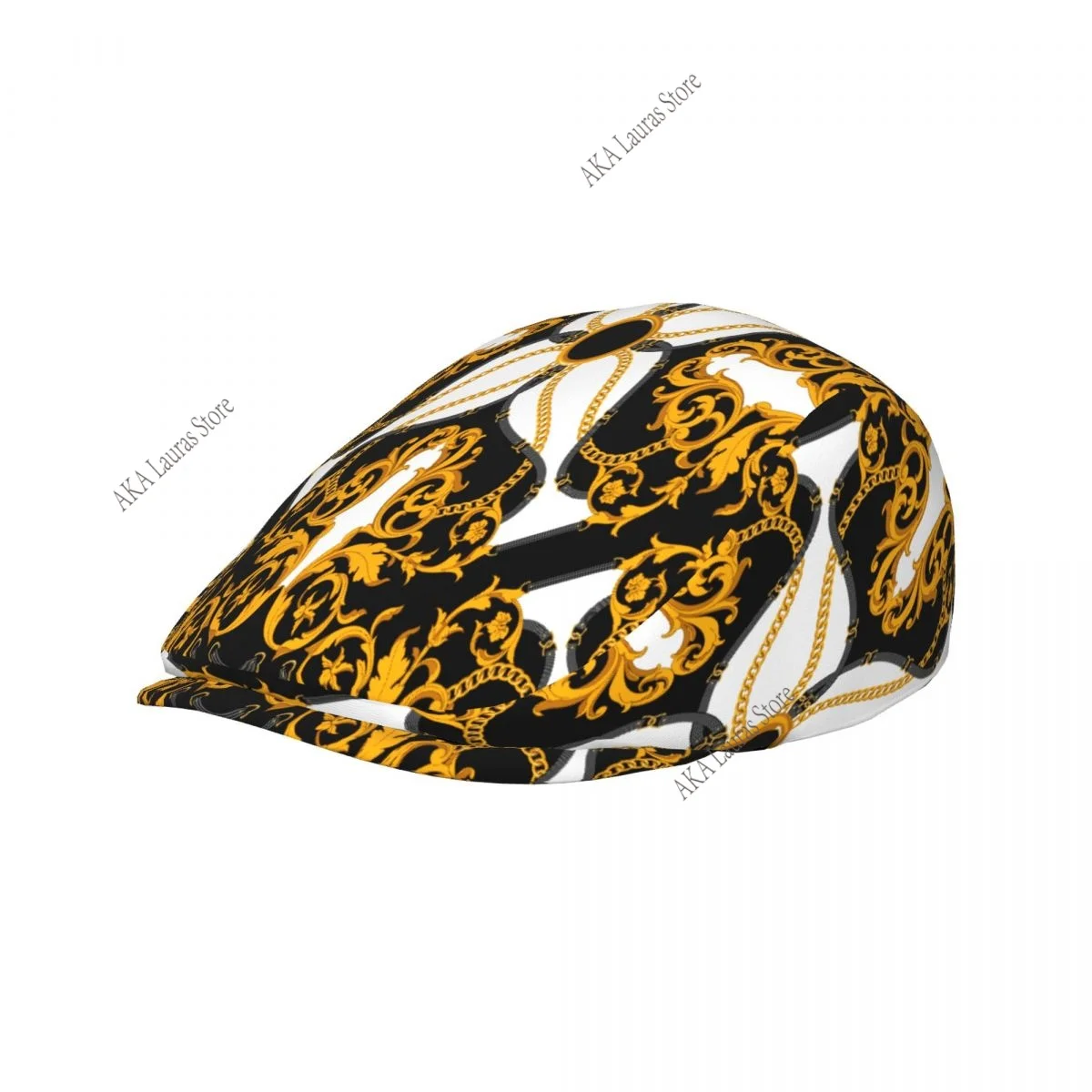Spring and summers Gold Baroque Newsboy Caps Flat Peaked Cap Girl and Women Painter Beret Hats