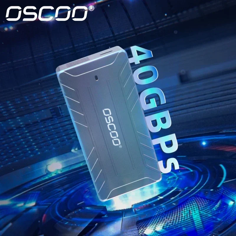 Ocsoo 40Gbps Type C แบบพกพา SSD Enclosure สนับสนุน M.2 NVMe 2242/2260/2280 SSD SSD Enclosure