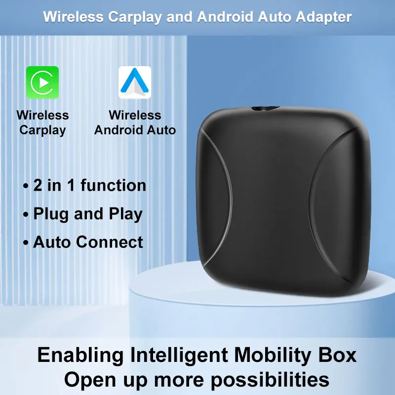 

FLIXIVI 2in1 Wireless CarPlay Dongle Wireless Android Auto Fast WIFI Box For Car Radio with Wired Connect Universal CarPlay