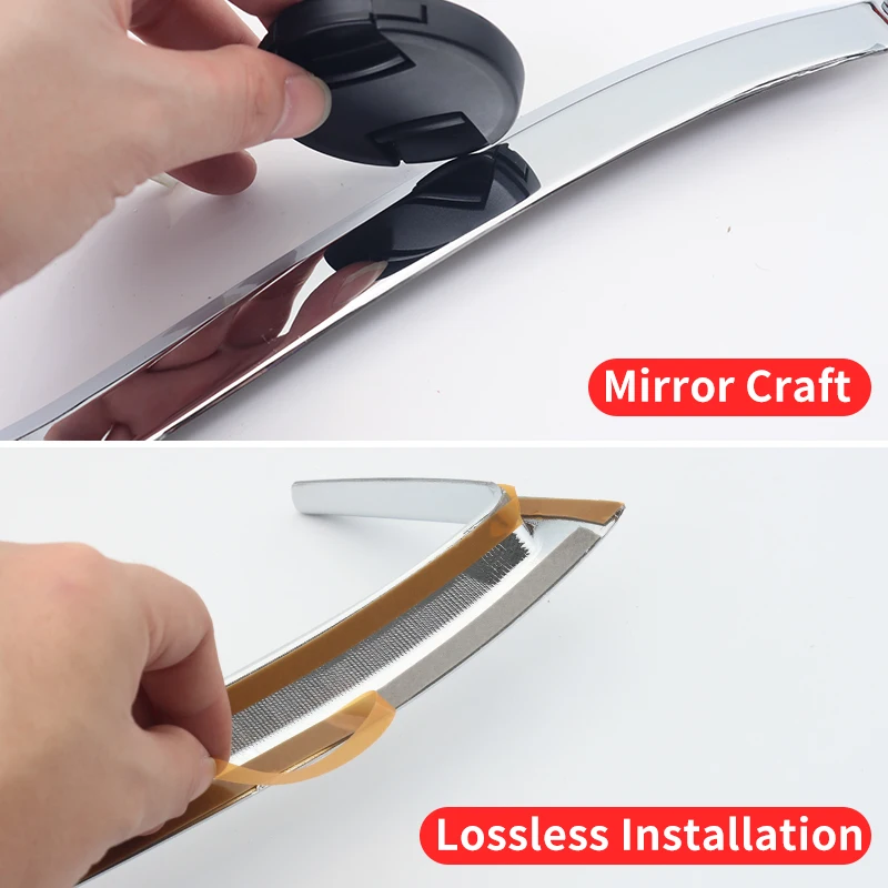 ل 2021 2024 تويوتا لاند كروزر 300 LC300 FJ300 VXR GXR الملحقات الخارجية المصد الأمامي والخلفي كروم شريط زخرفي عدة #5