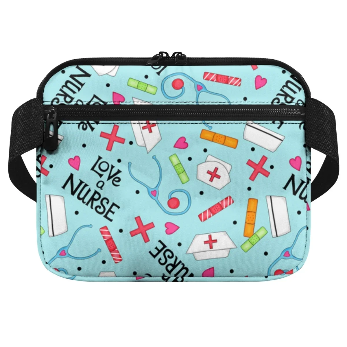 Bolsa médica portátil de bolso múltiplo para mulheres, Enfermeira Fanny Pack, Impressão de estetoscópio, Enfermeira Fanny, Farmacêuticos, Farmacêuticos