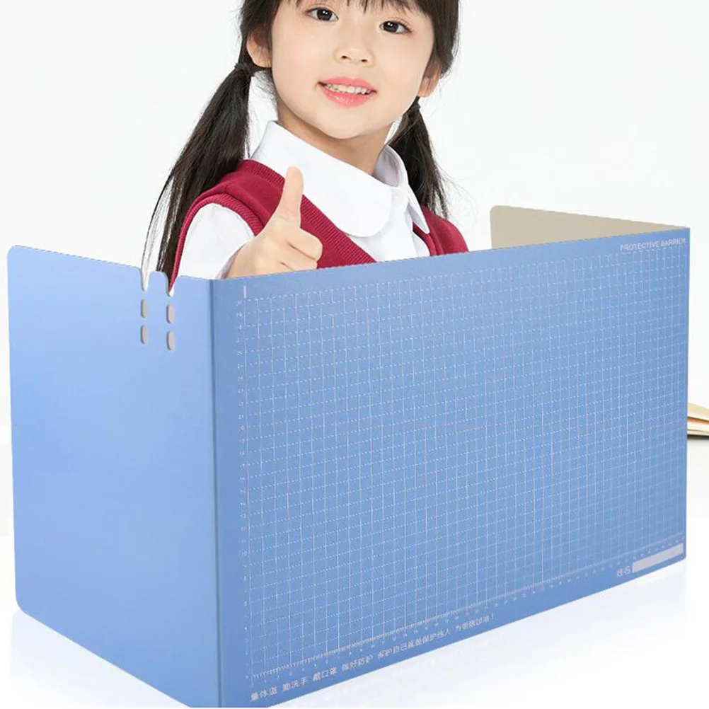 

Desktop Partition Board L Size Random Color Premium PP Material Practical Office Divider Test Baffle Desktop Baffle for Private