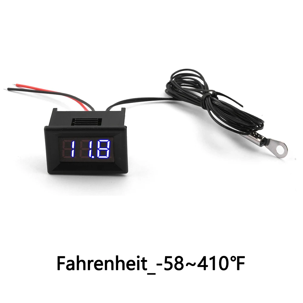 Mini cyfrowy LCD wygodny czujnik temperatury w pomieszczeniach-50 ~ 210 ℃/-58 ~ 410 przyrządy miernika termometru miernika z kablem NTC