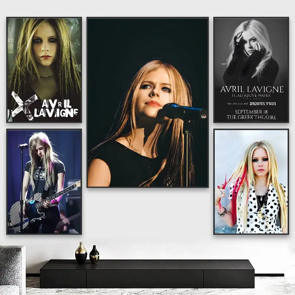 A-Avril Ramona Lavigne SINGER Poster HD art sticky wall waterproof