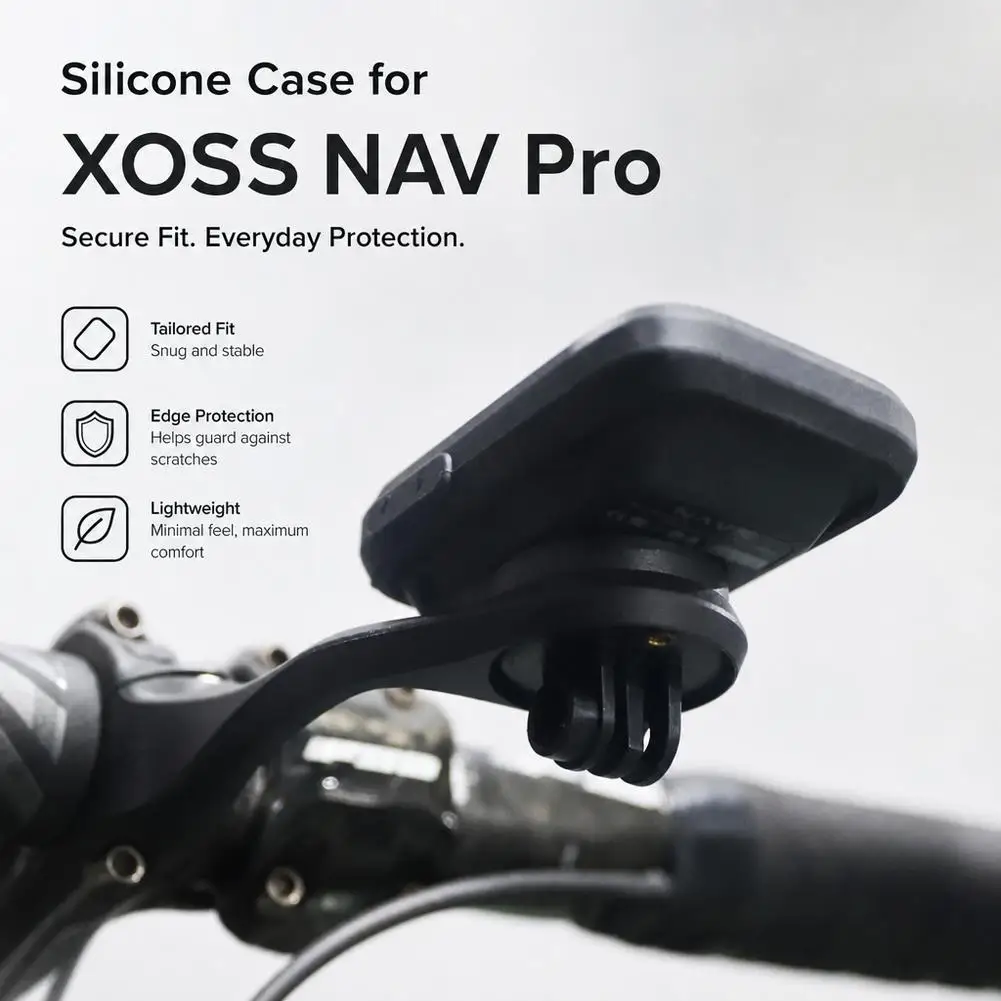 Silicone Bumper Case for XOSS NAV Pro Weatherproof Shockproof Cover With HD Screen Film Protective Accessories