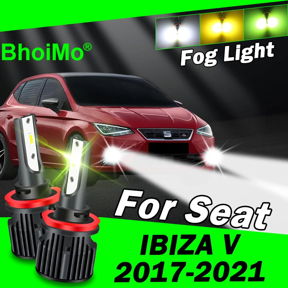 

BhoiMo Front Fog Light Lamp For Seat Ibiza V Led Bulb 2017 2018 2019 2020 2021