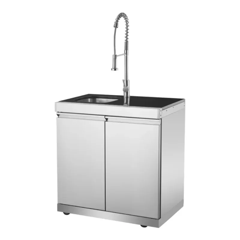 Fresh goods Modern kitchen grade stainless steel sink cabinet